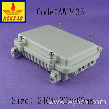 IP67 aluminum waterproof enclosure Sealed Aluminium Enclosures aluminium enclosure junction box AWP435 with size 210X130X60 mm